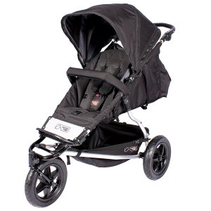 double stroller with one front wheel