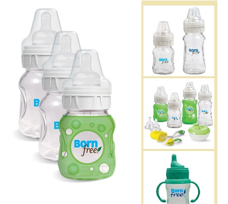 photo of glass baby bottles by bornfree