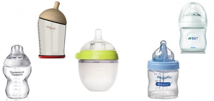 photo of bottles for breastfed babies