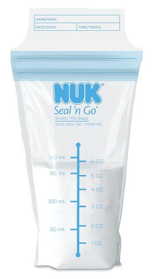 image of breast milk storage bags by NUK