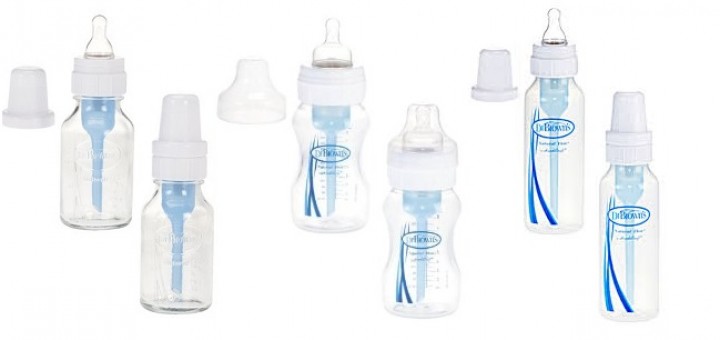 photo of dr brown's baby bottles
