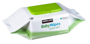Ultra Soft baby wipes with Tencel fibers by Kirkland